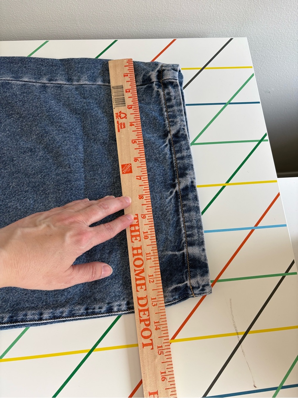 Lane Bryant Denim Wide Leg Jeans Size 18S Medium Blue Wash Clean Girl Minimalist - Picture 10 of 10